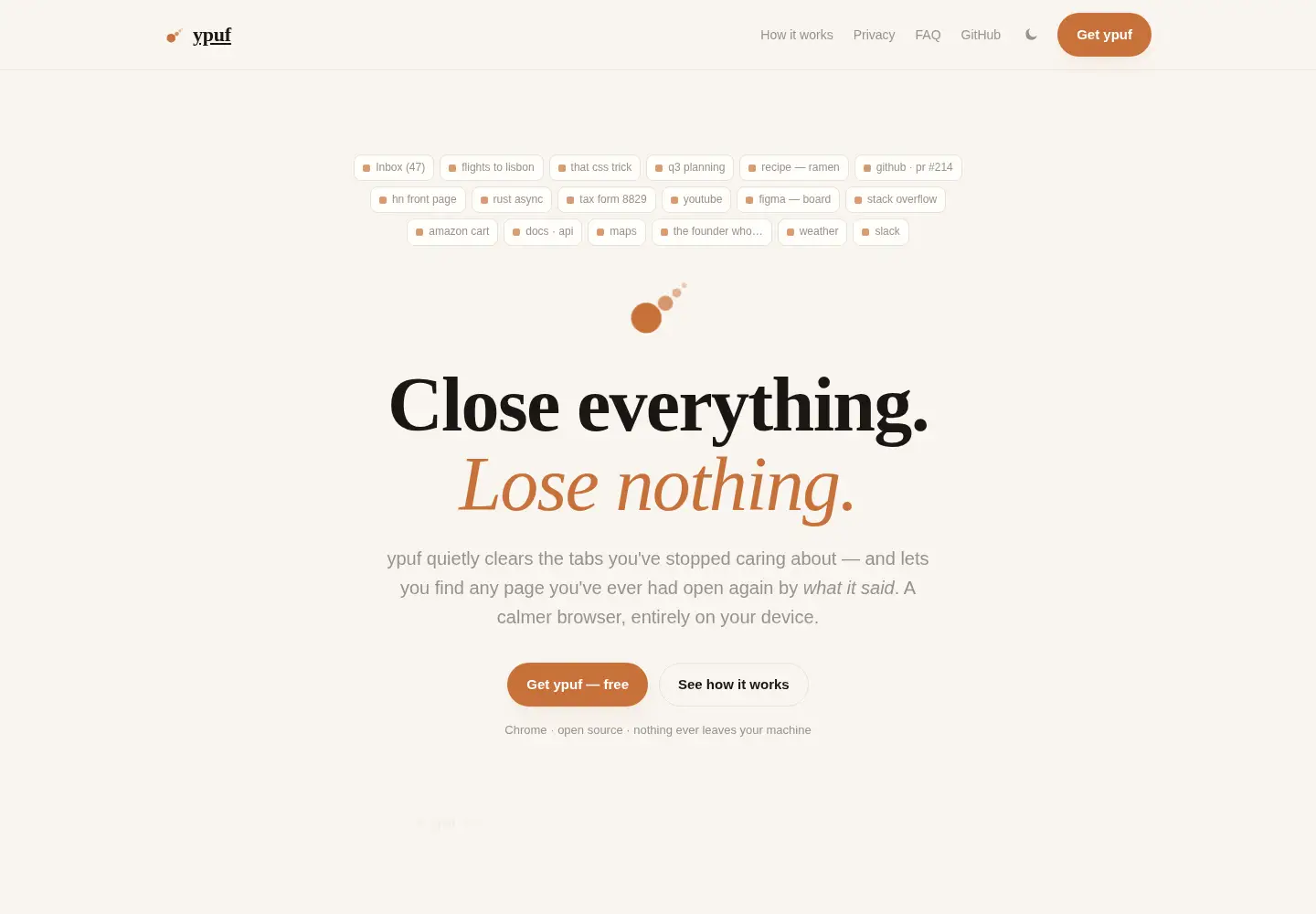 Screenshot of ypuf.com
