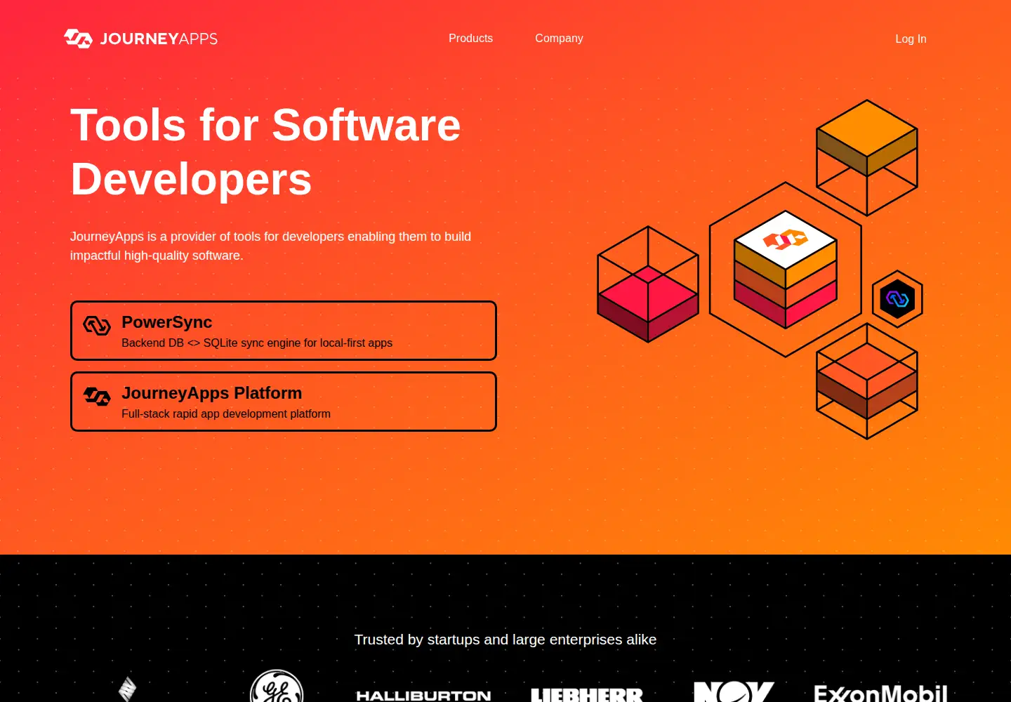 Screenshot of journeyapps.com