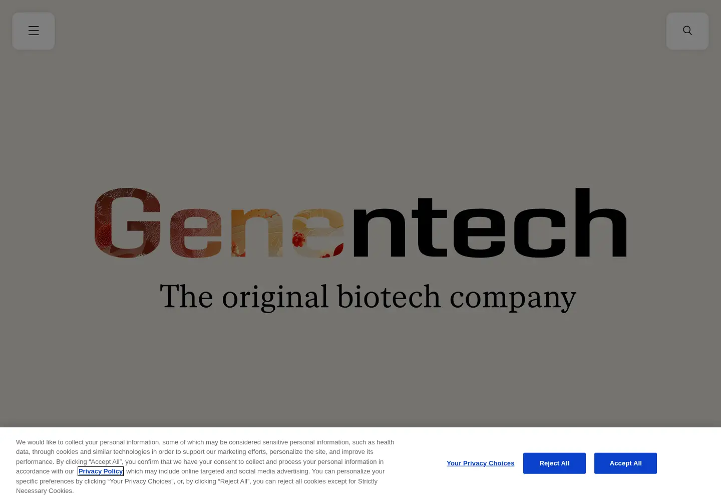 Screenshot of gene.com