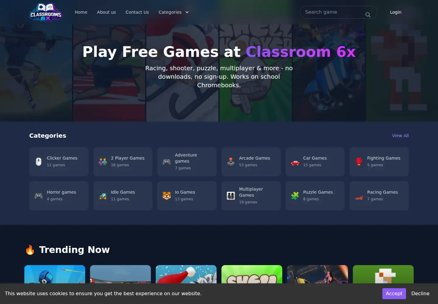 Screenshot of classrooms-6x.com