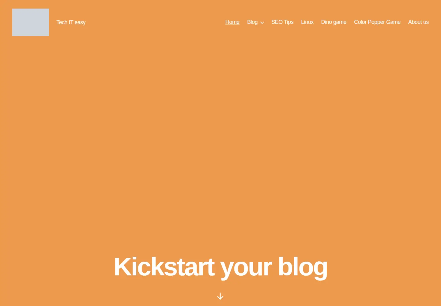 Captured homepage of thecodepost.org in the current scan