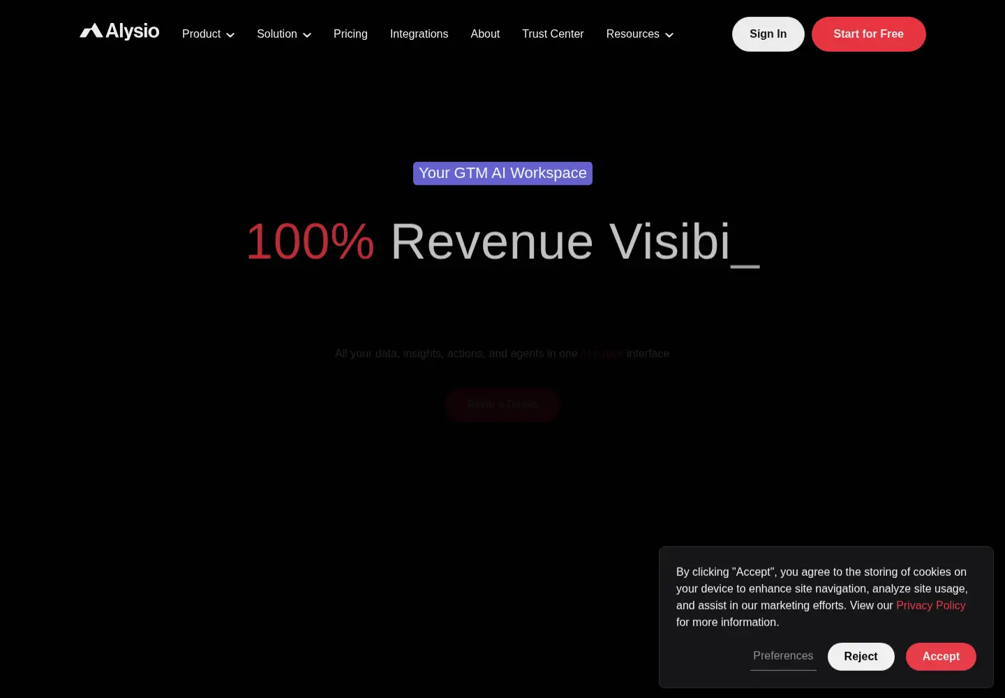 Screenshot of alysio.ai