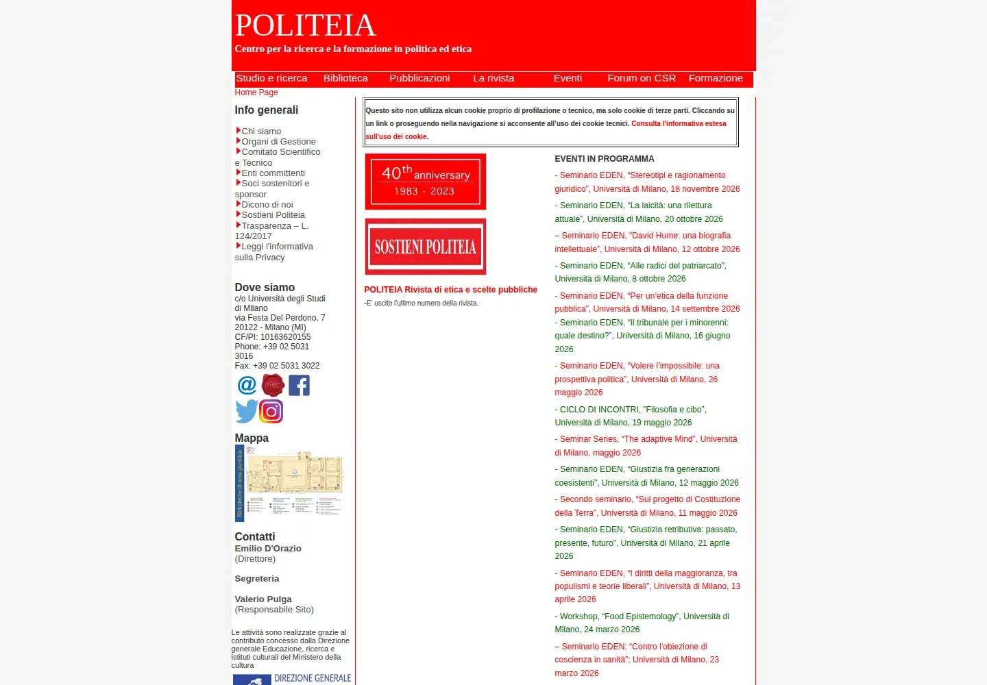 Screenshot of politeia-centrostudi.org
