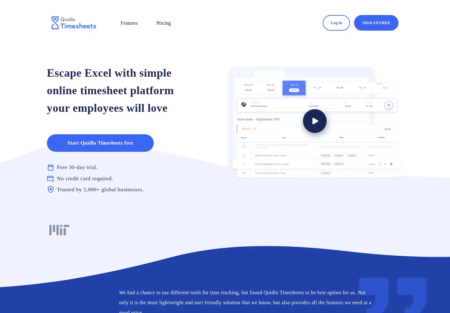 Screenshot of quidlo.com