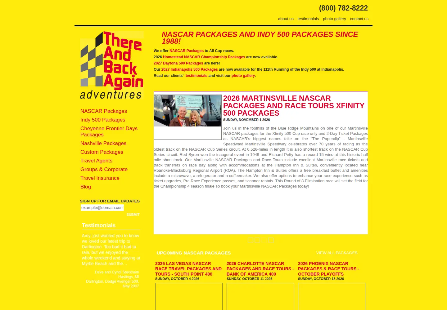 Screenshot of thereandbackagain.com