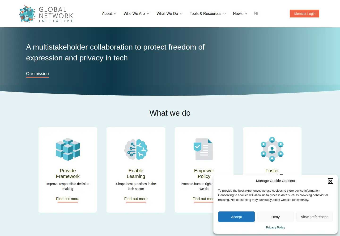 Screenshot of globalnetworkinitiative.org