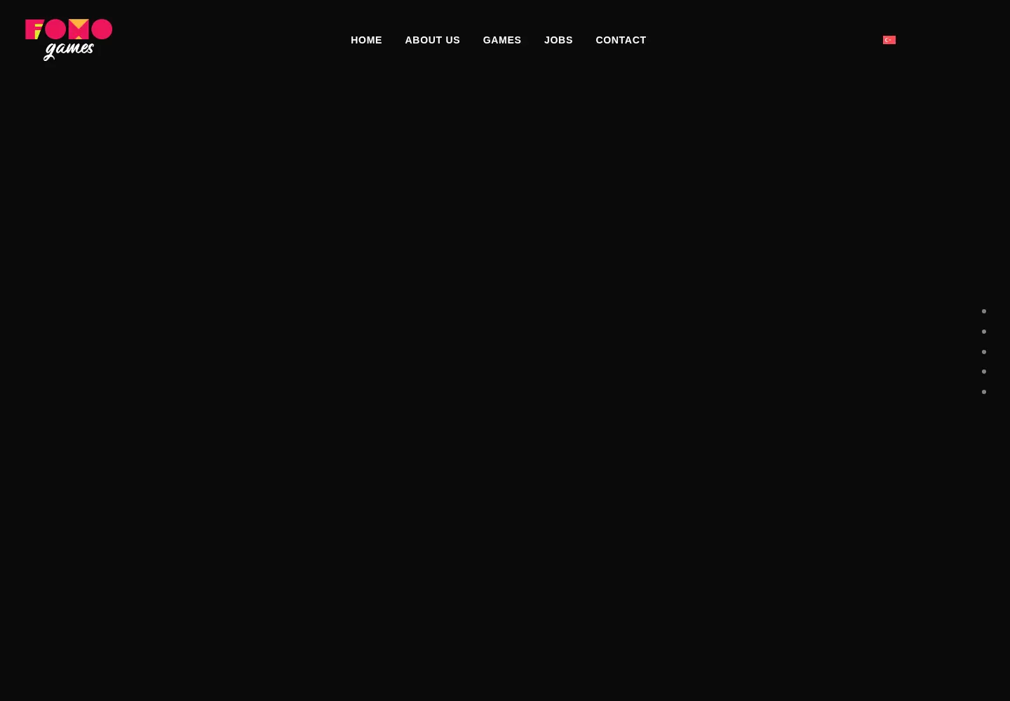 Captured homepage of fomo.gs in the current scan