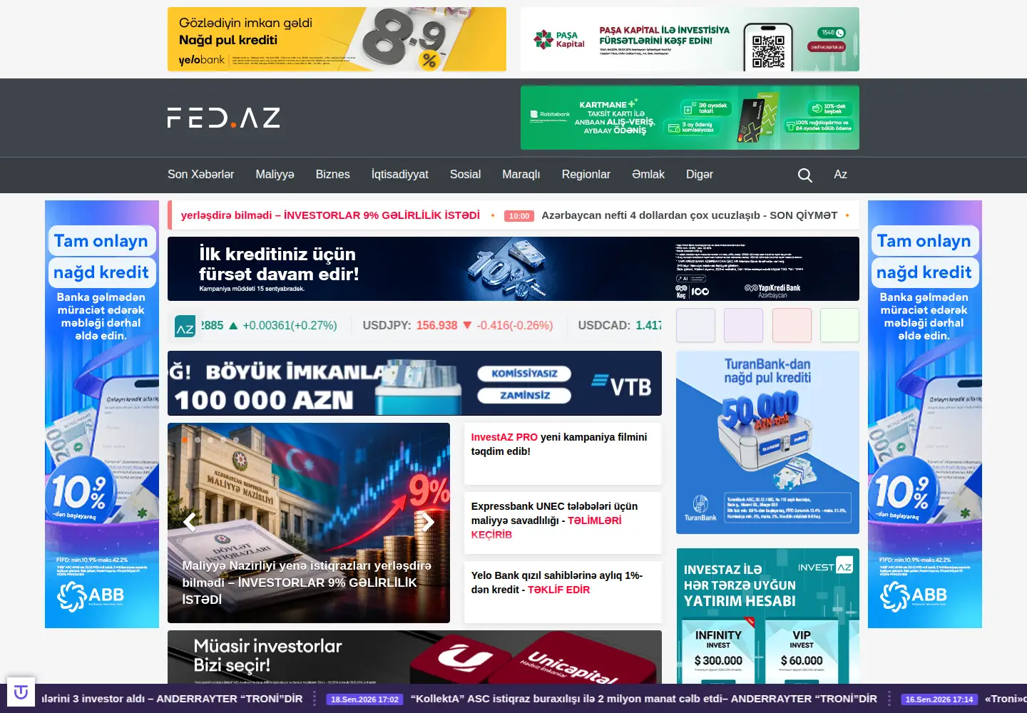 Screenshot of fed.az