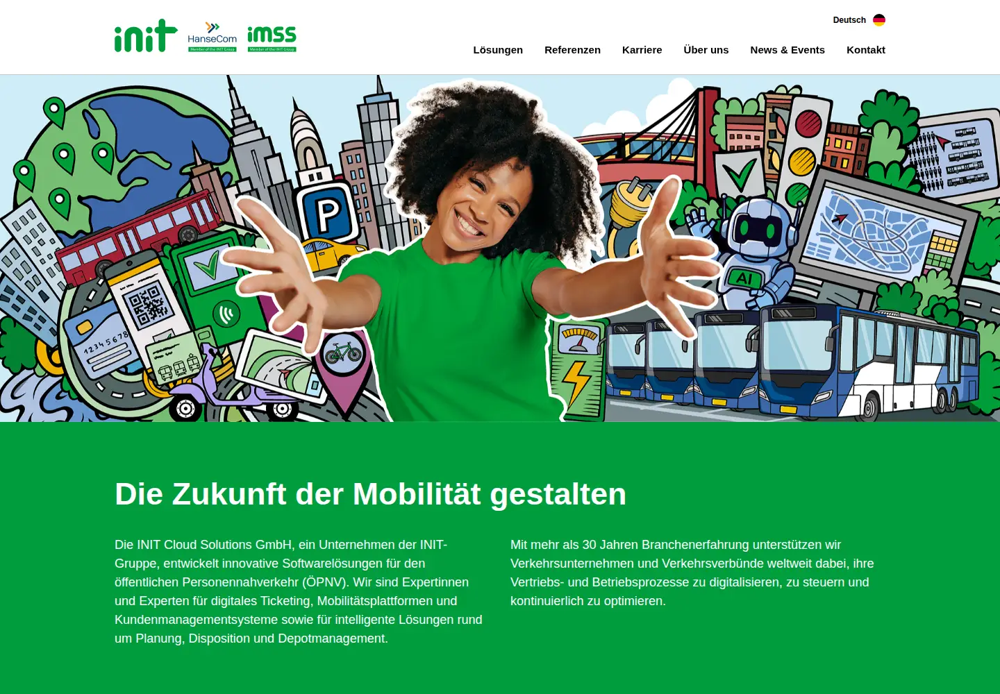 Screenshot of hansecom.com
