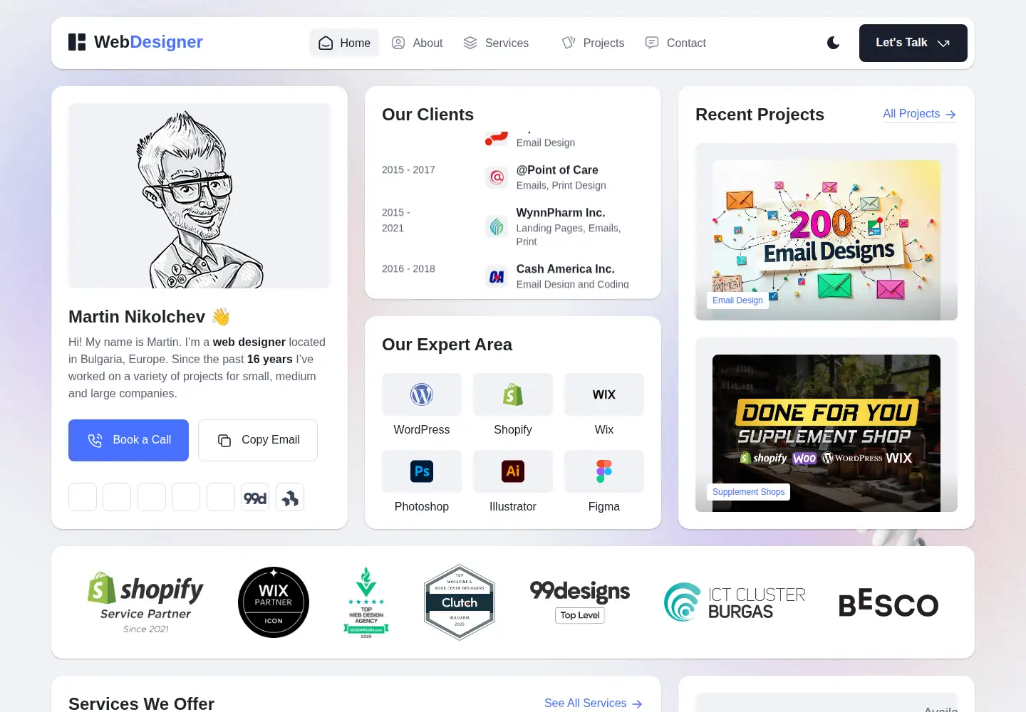Screenshot of webdesigner.bg