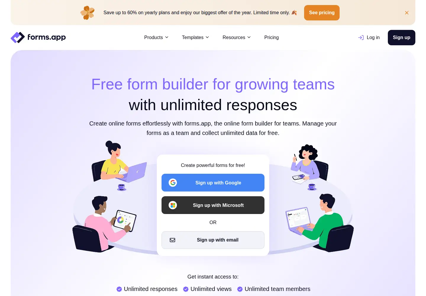 Screenshot of forms.app