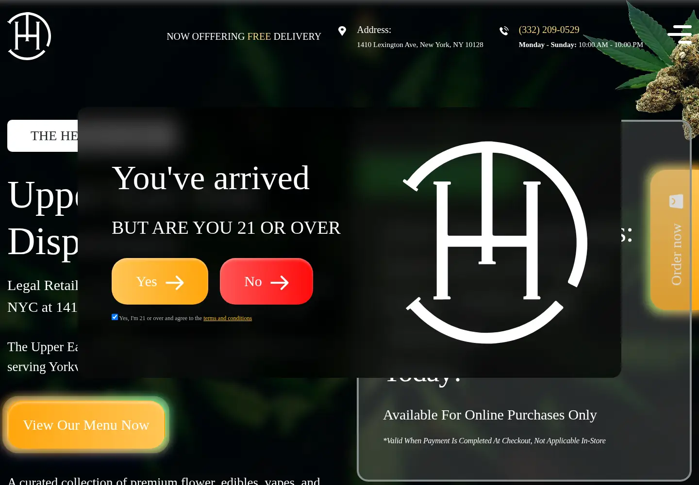 Screenshot of thctheherbalcare.com