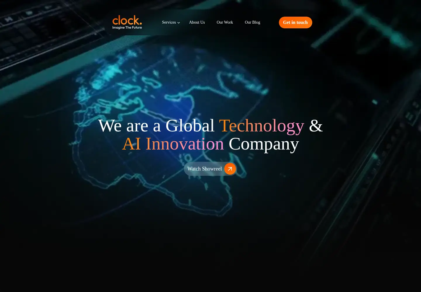 Screenshot of clock.co.uk