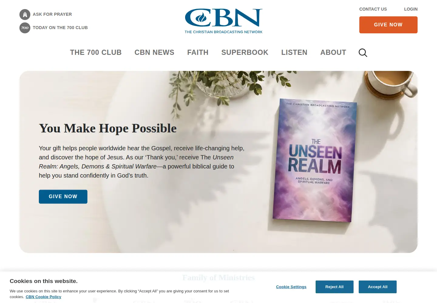 Screenshot of cbn.com