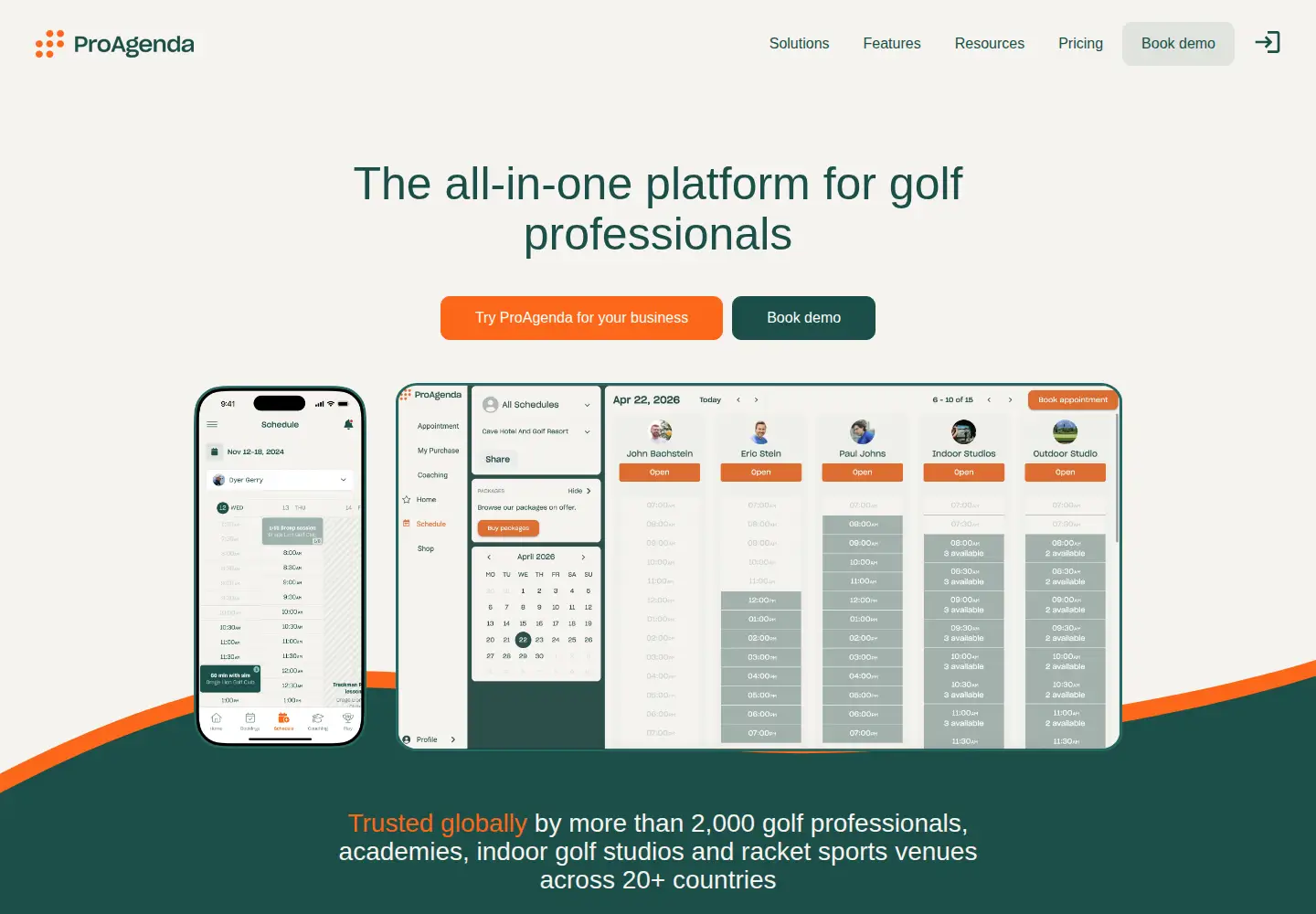 Screenshot of proagenda.com