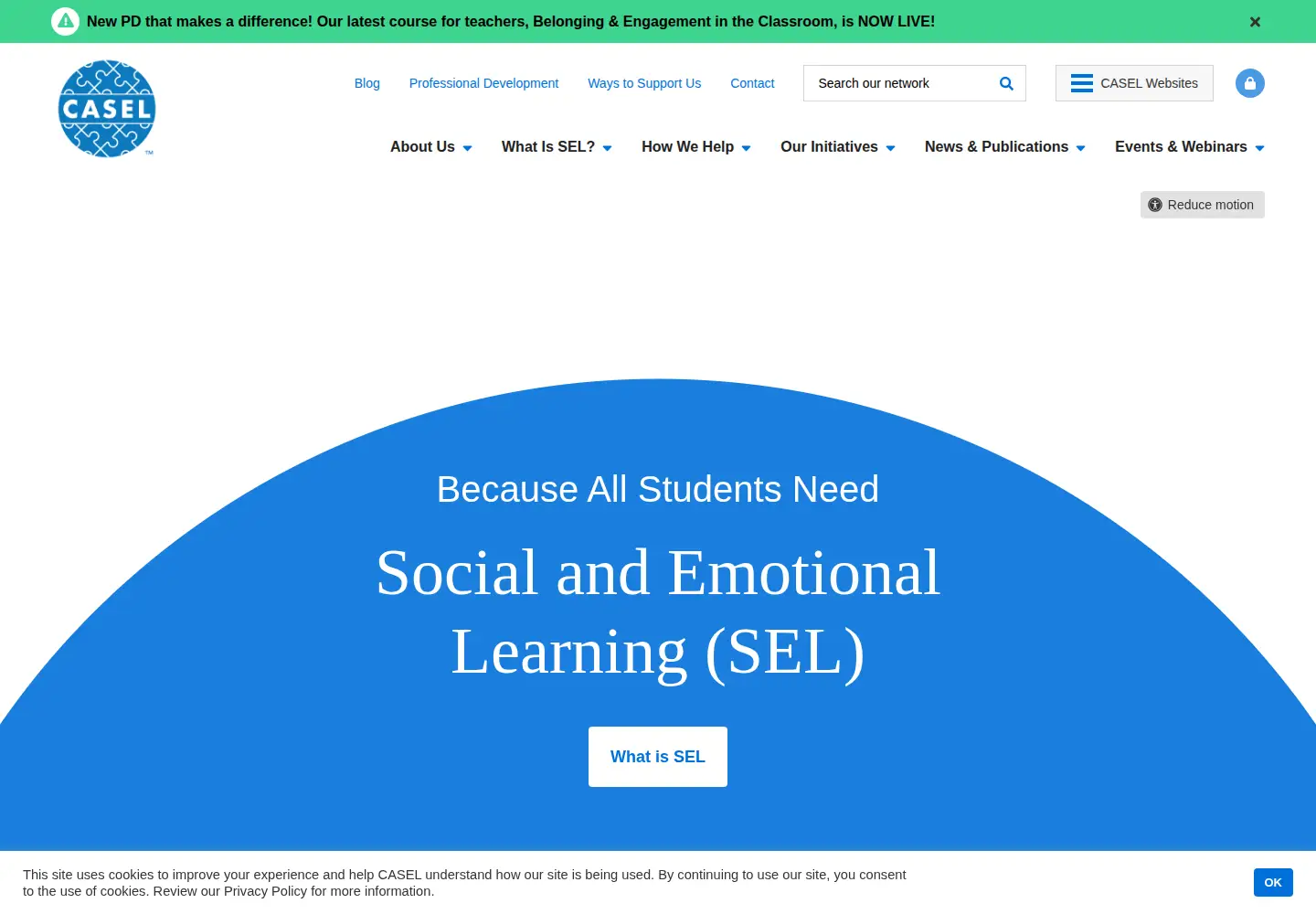 Screenshot of casel.org