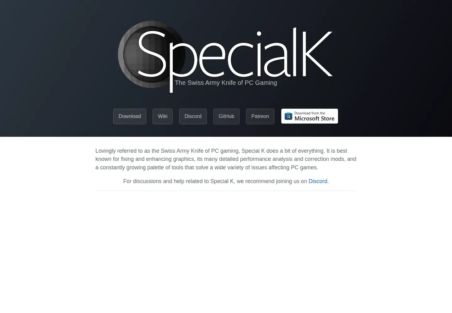 Screenshot of special-k.info