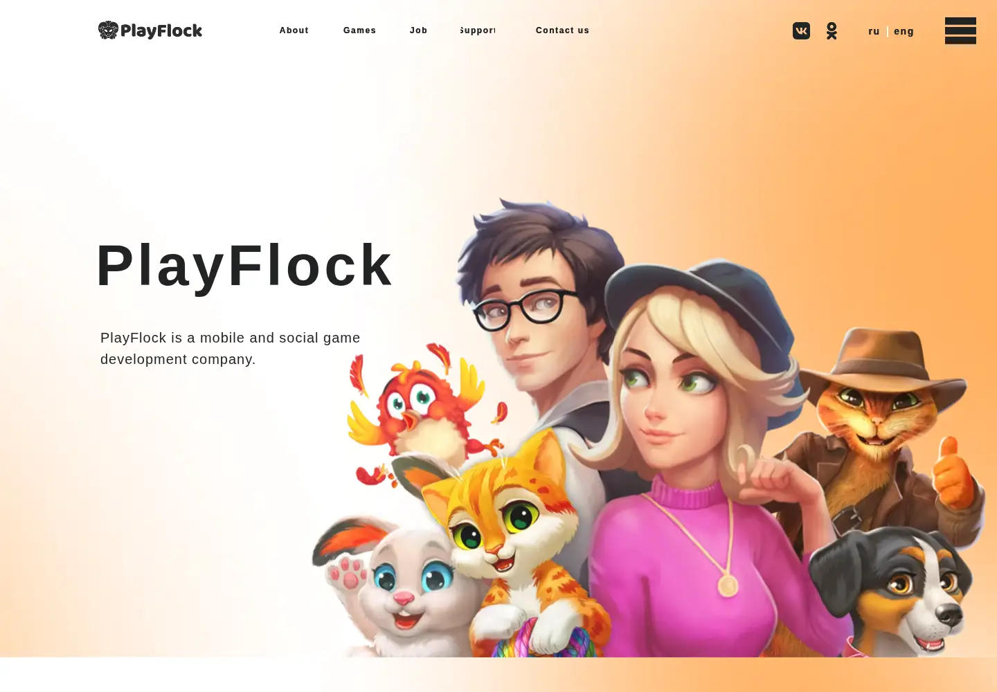 Screenshot of playflock.com