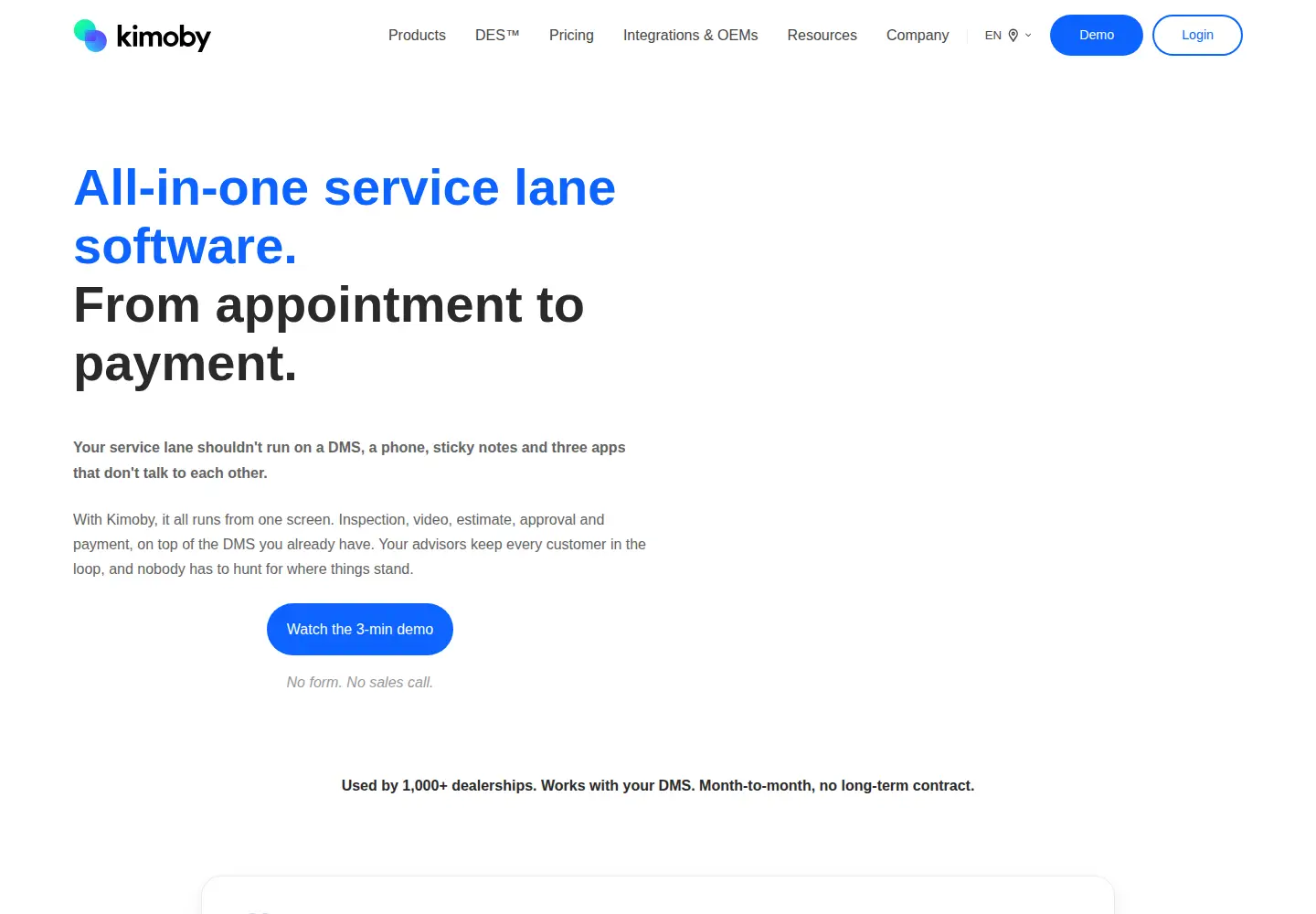 Screenshot of kimoby.com