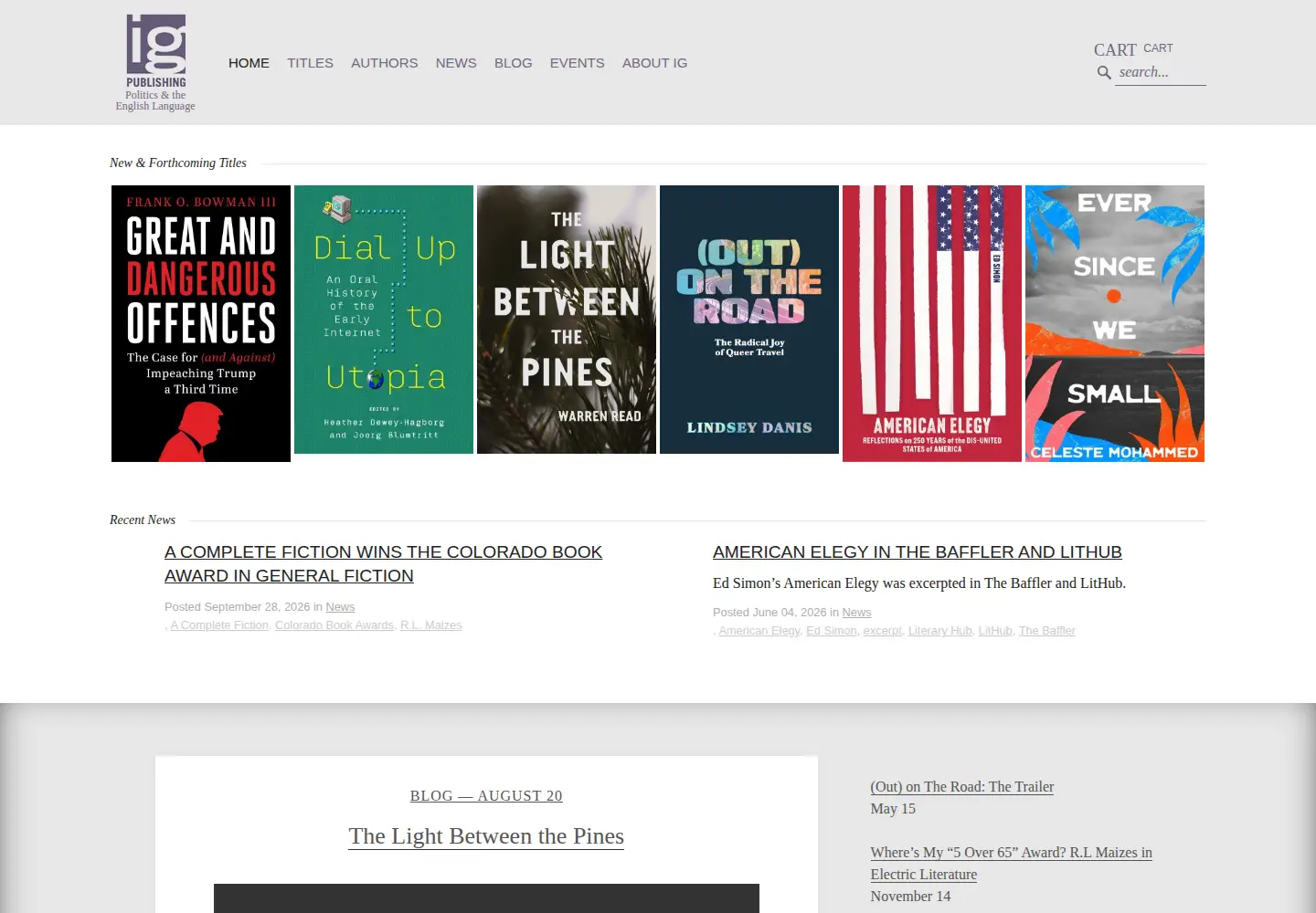 Screenshot of igpub.com