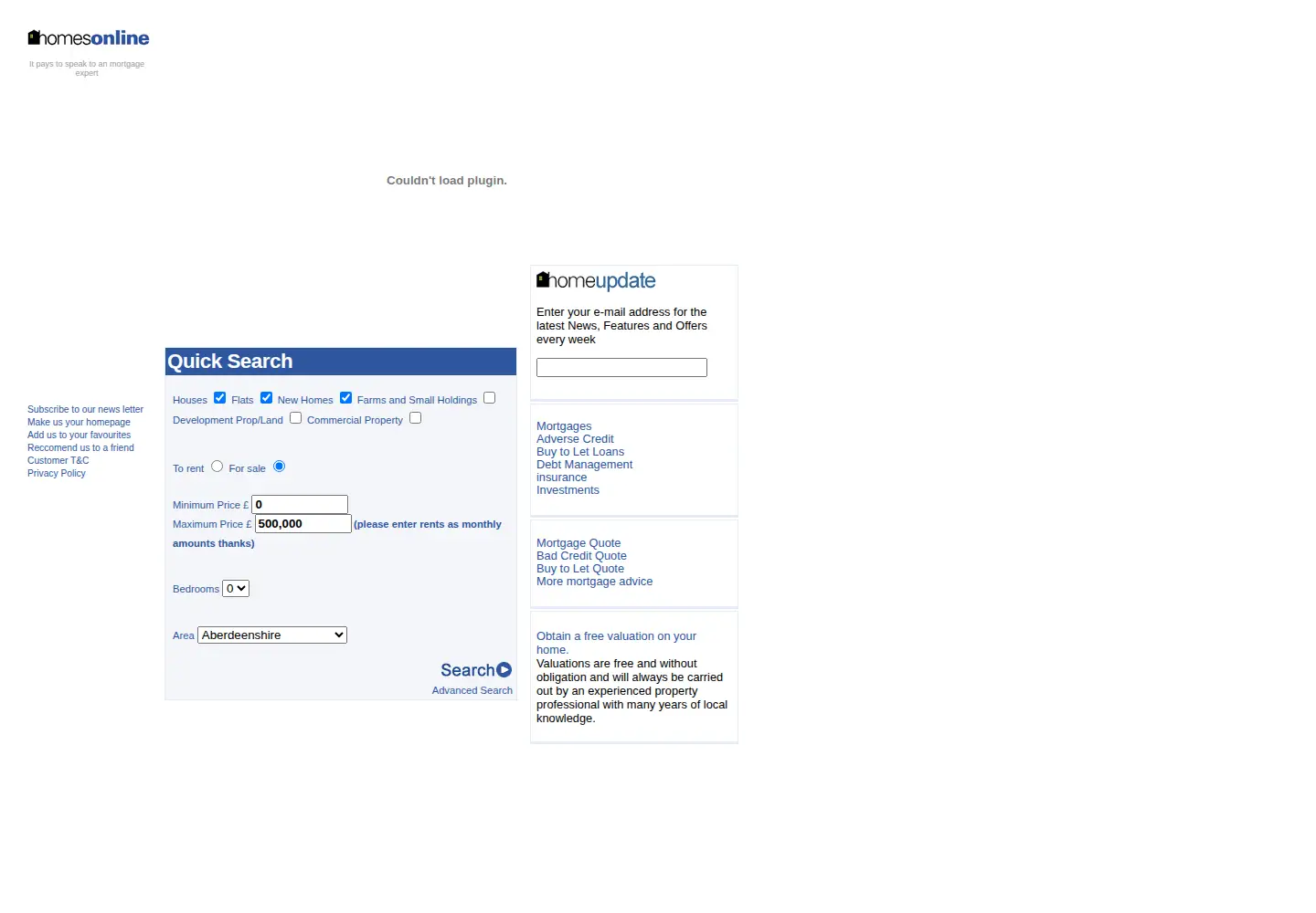Screenshot of homes-on-line.com