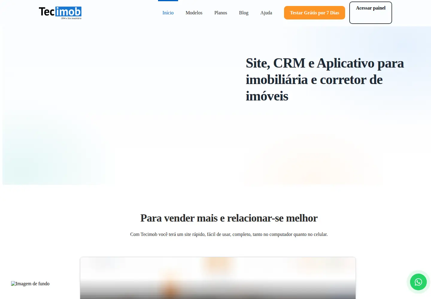 Screenshot of tecimob.com.br