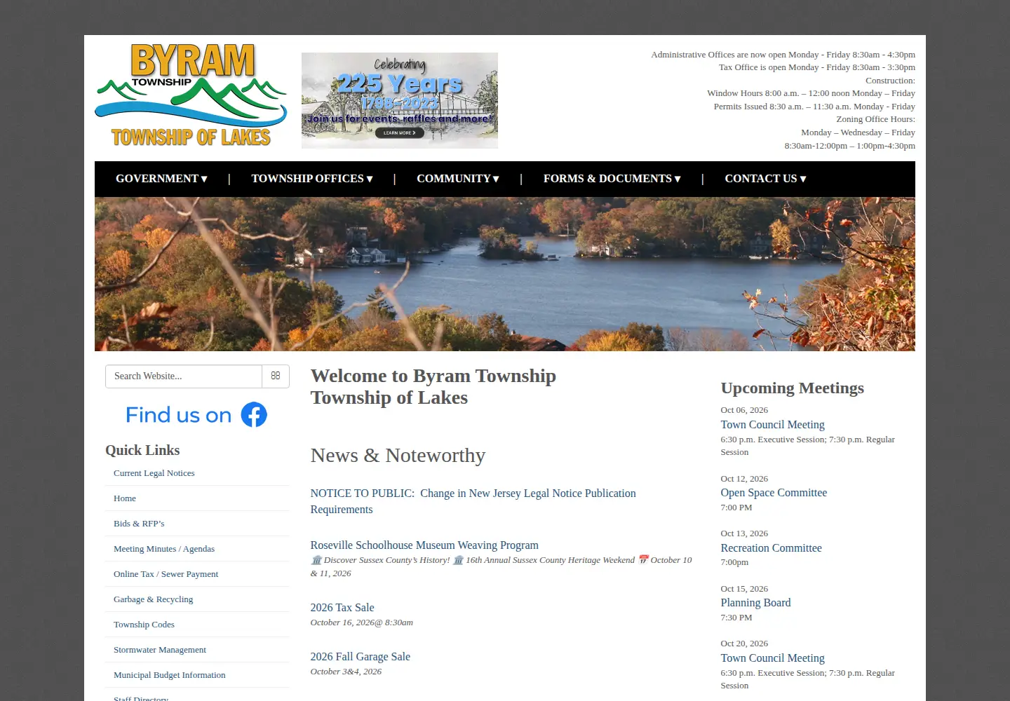 Screenshot of byramtwp.org