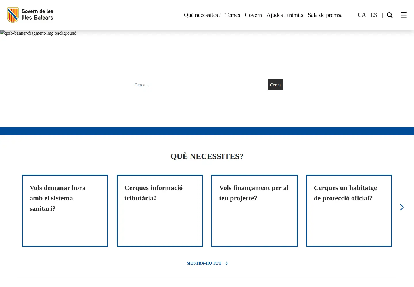 Screenshot of caib.es