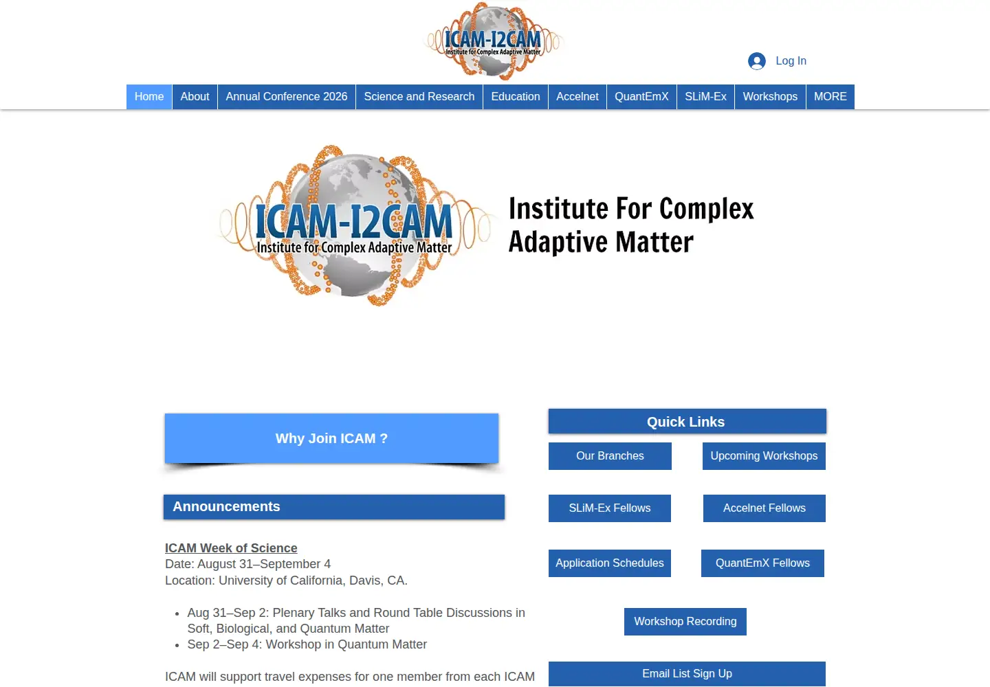 Screenshot of icam-i2cam.org
