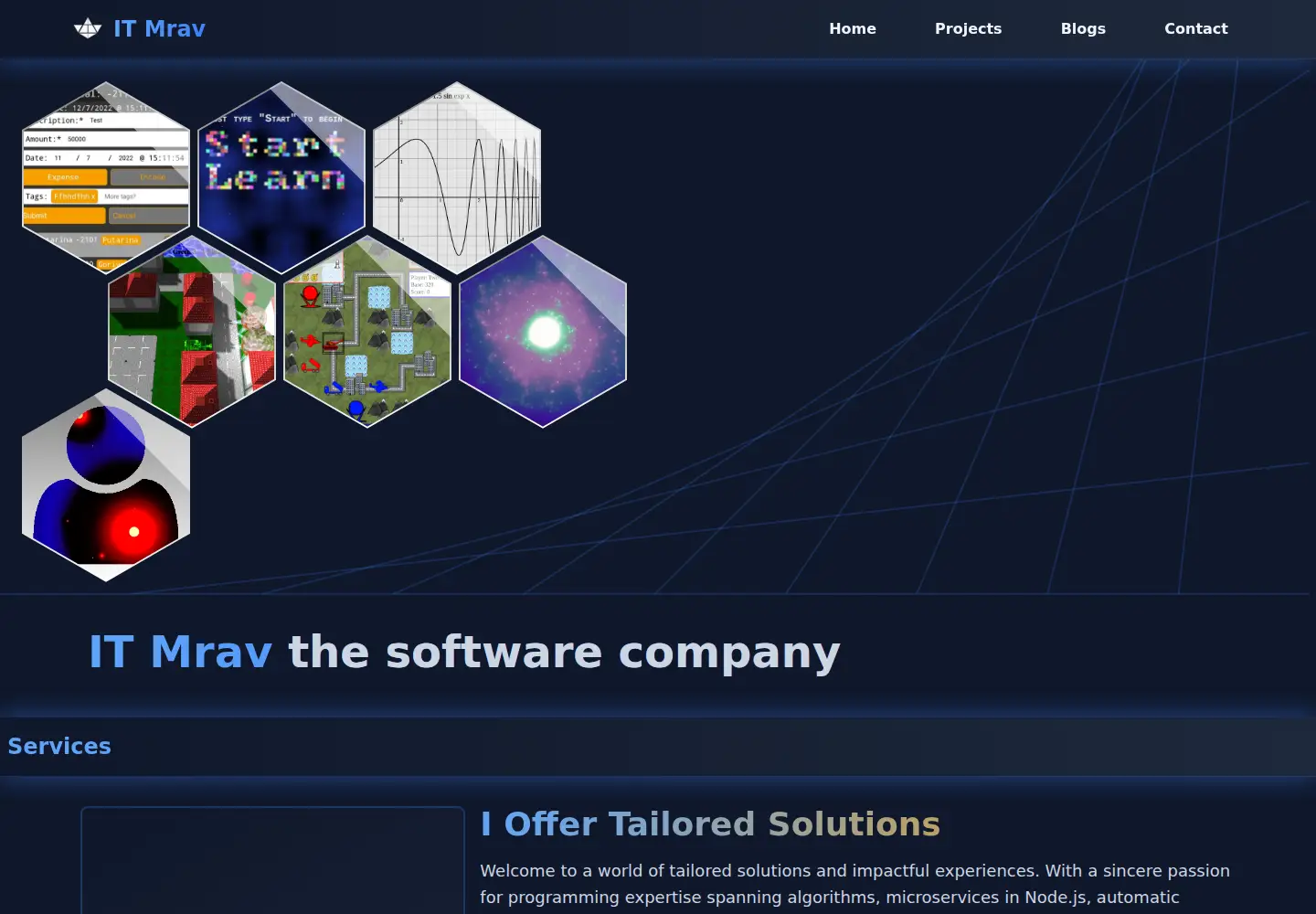 Screenshot of itmrav.com