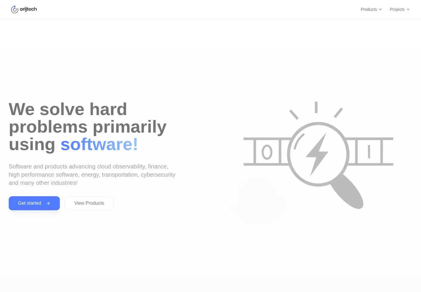 Screenshot of orijtech.com