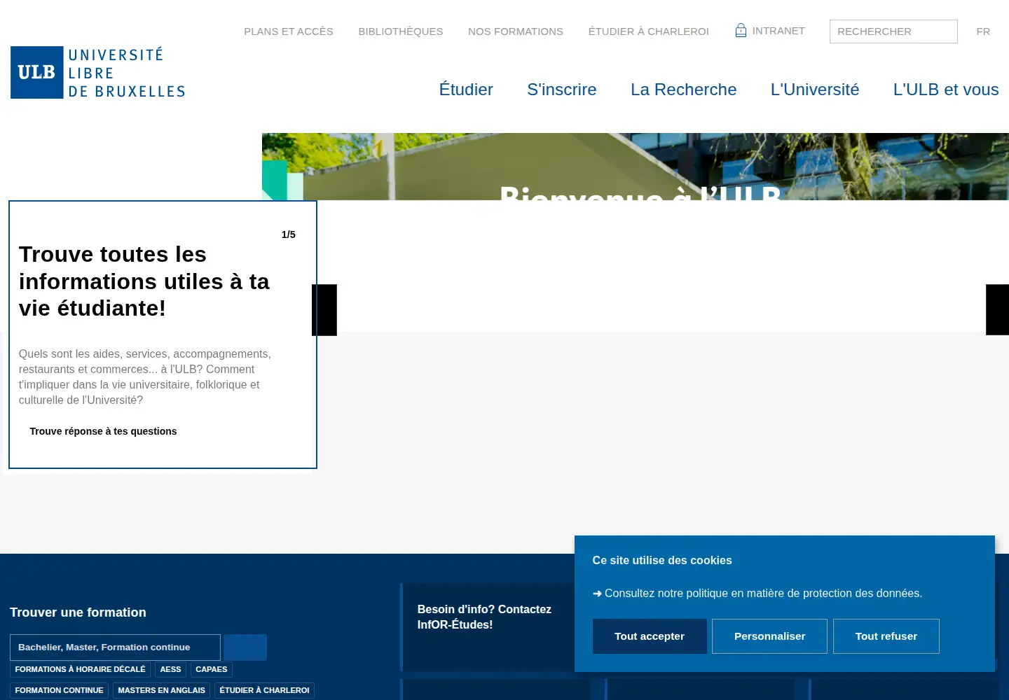 Screenshot of ulb.ac.be