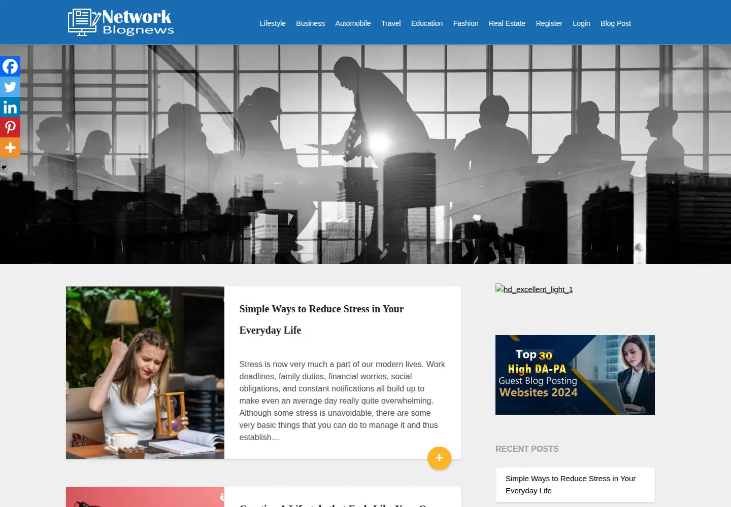 Screenshot of networkblognews.com
