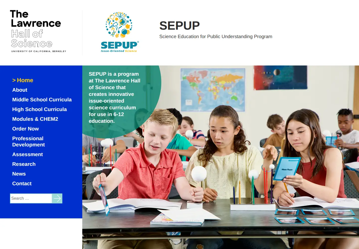 Screenshot of sepuplhs.org