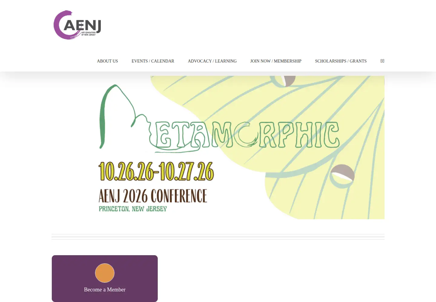 Screenshot of aenj.org