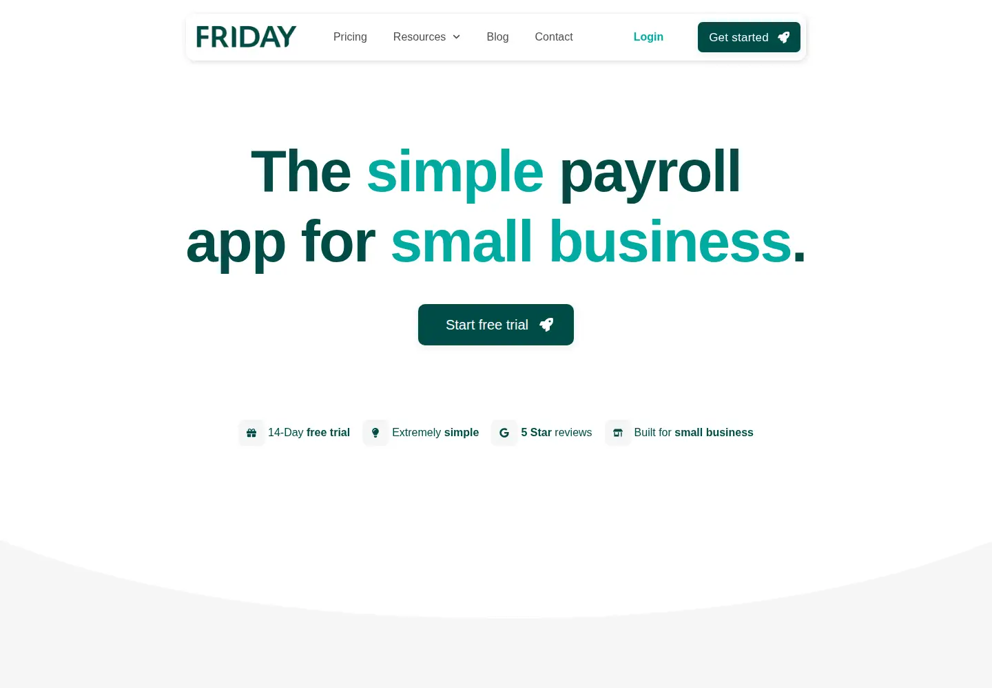 Screenshot of fridayapp.com