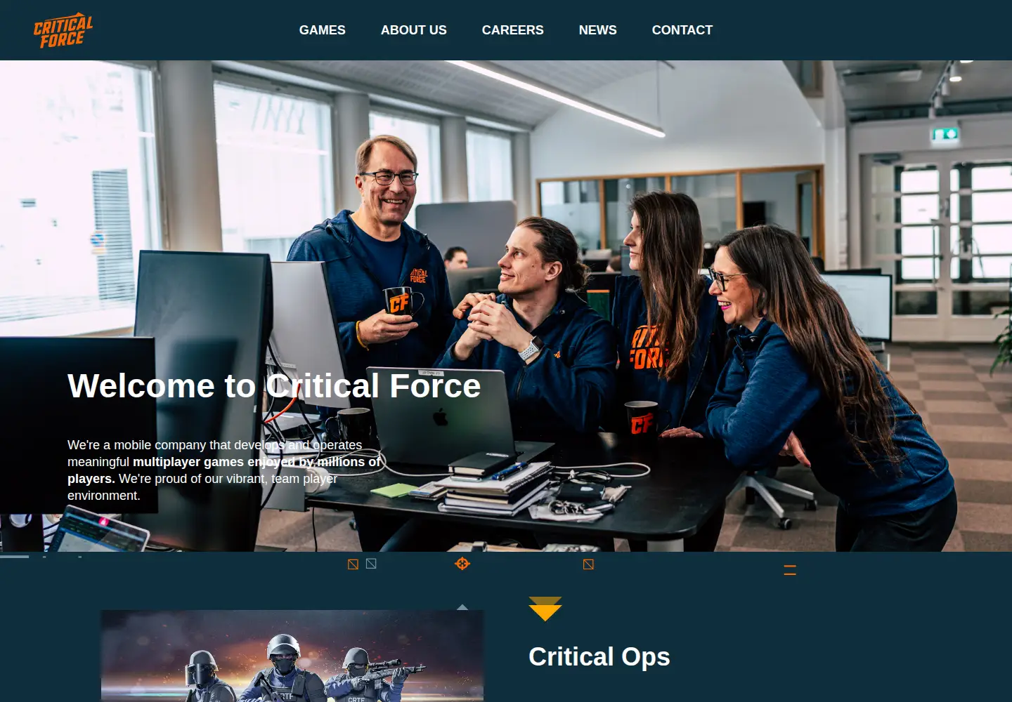 Screenshot of criticalforce.fi