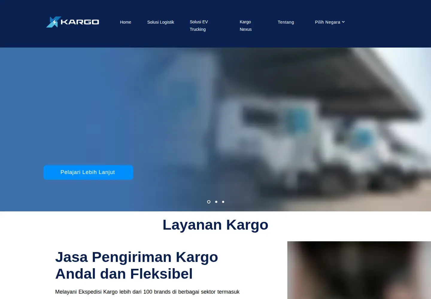 Screenshot of kargo.tech
