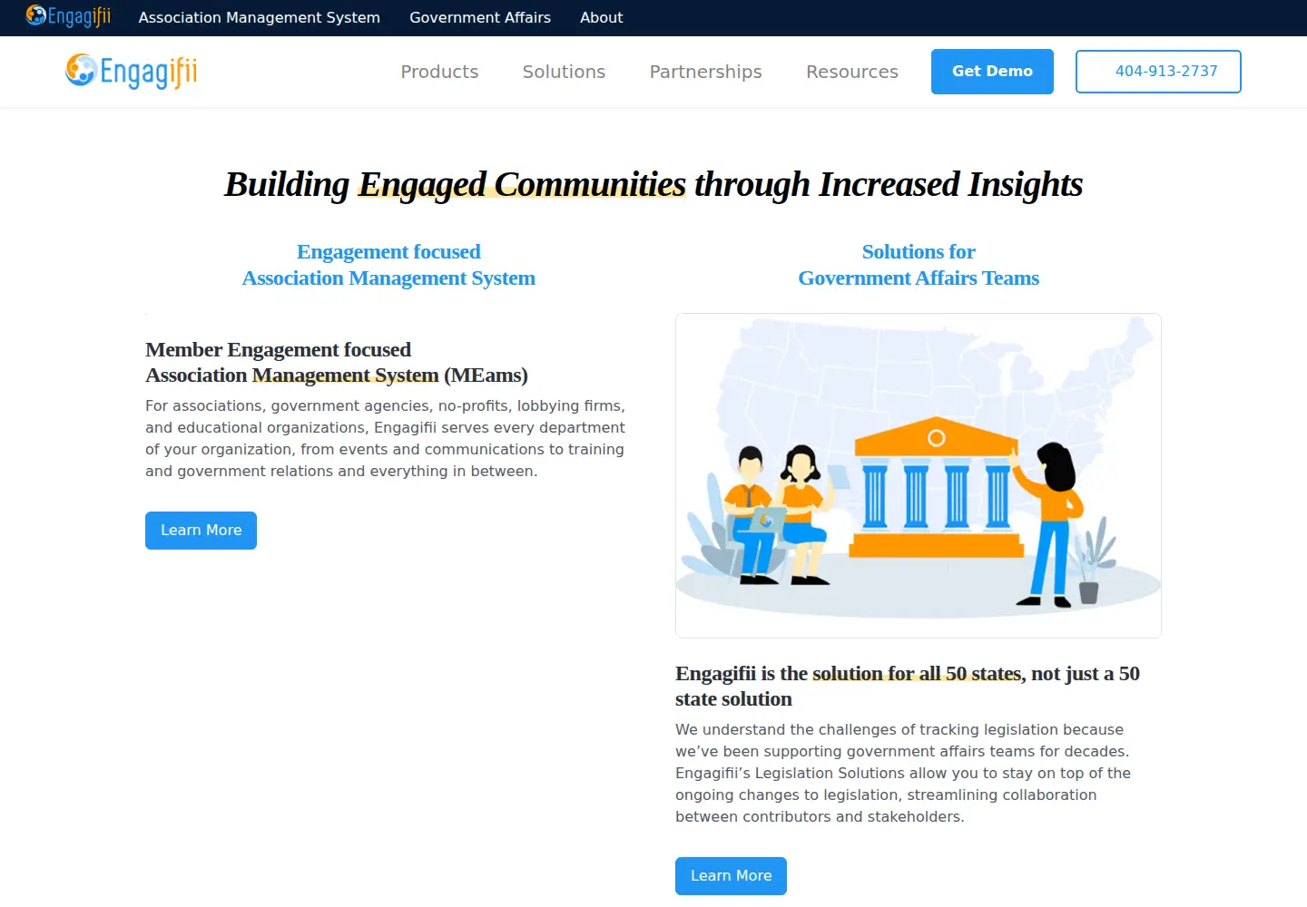 Screenshot of engagifii.com
