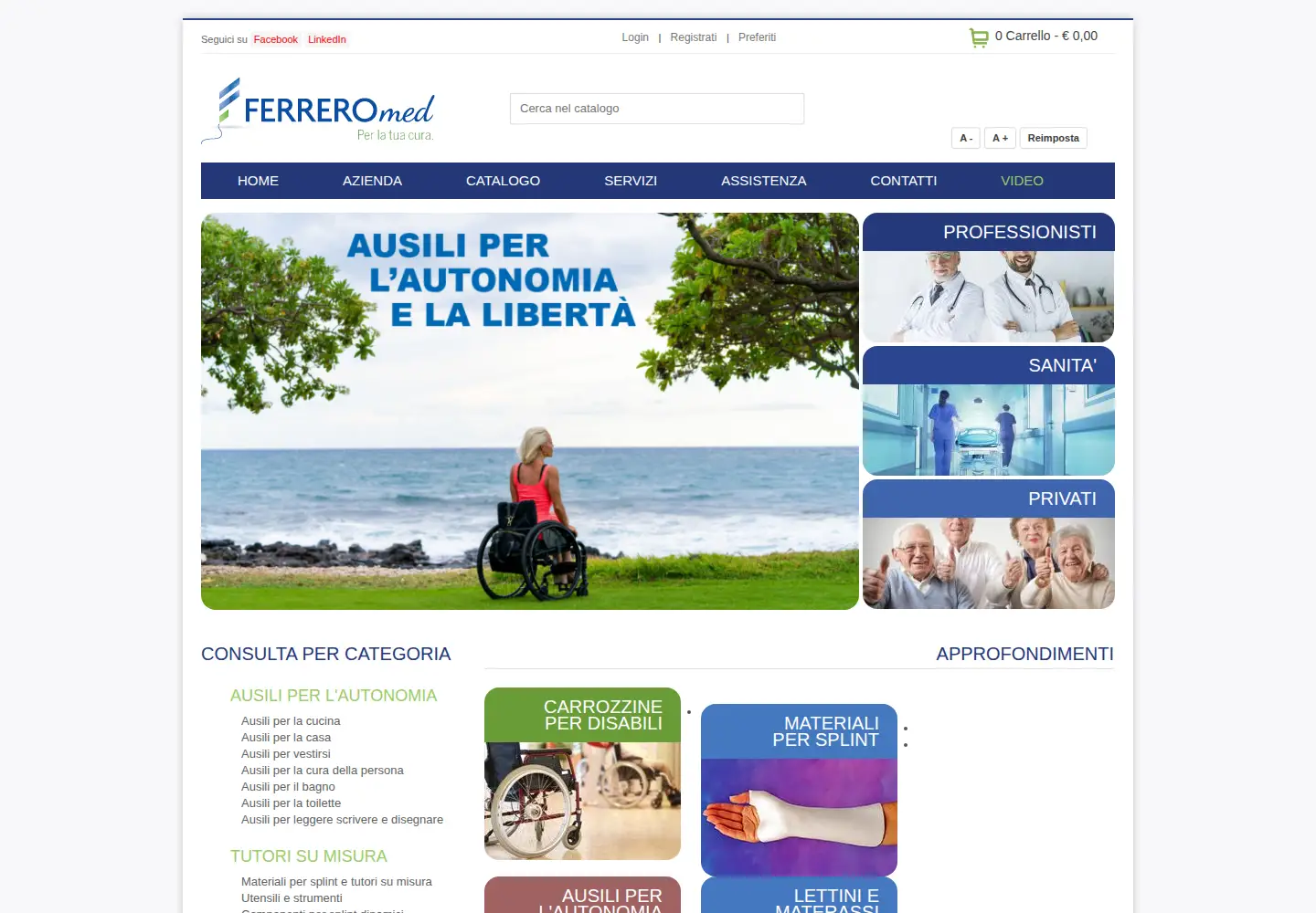 Screenshot of ferreromed.it