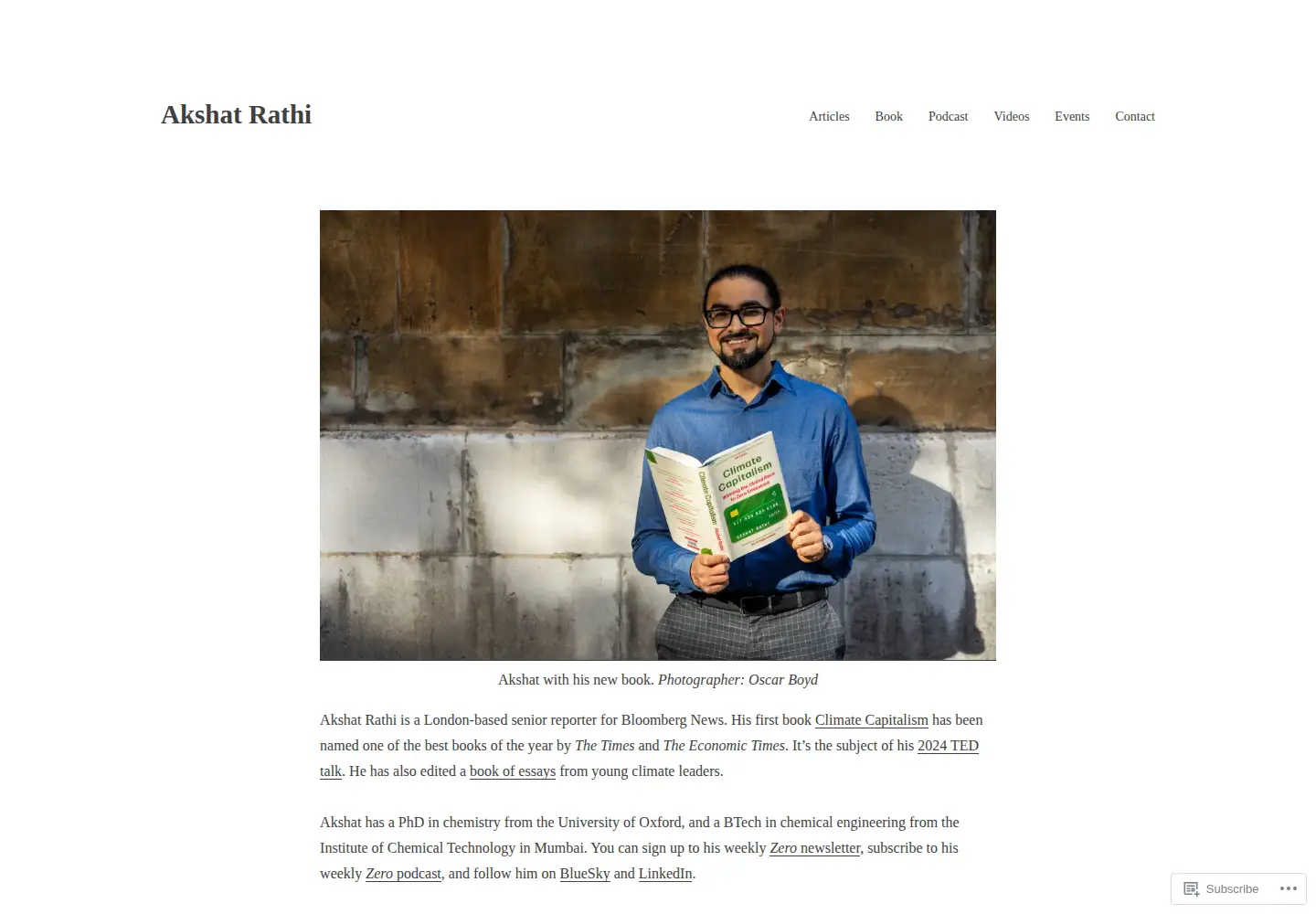 Screenshot of akshatrathi.com