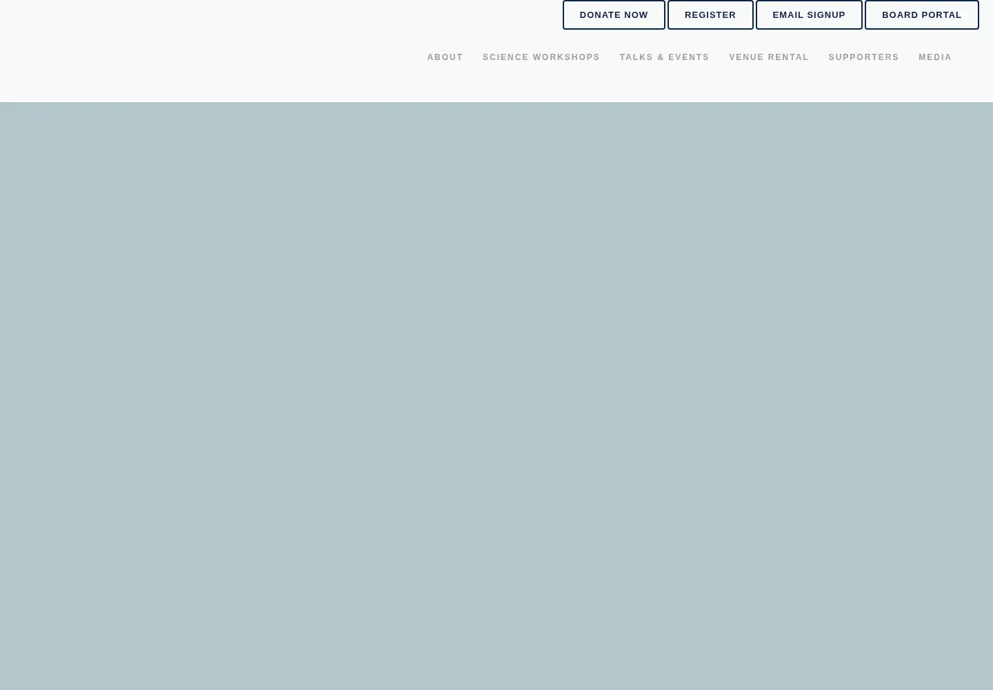 Captured homepage of telluridescience.org in the current scan