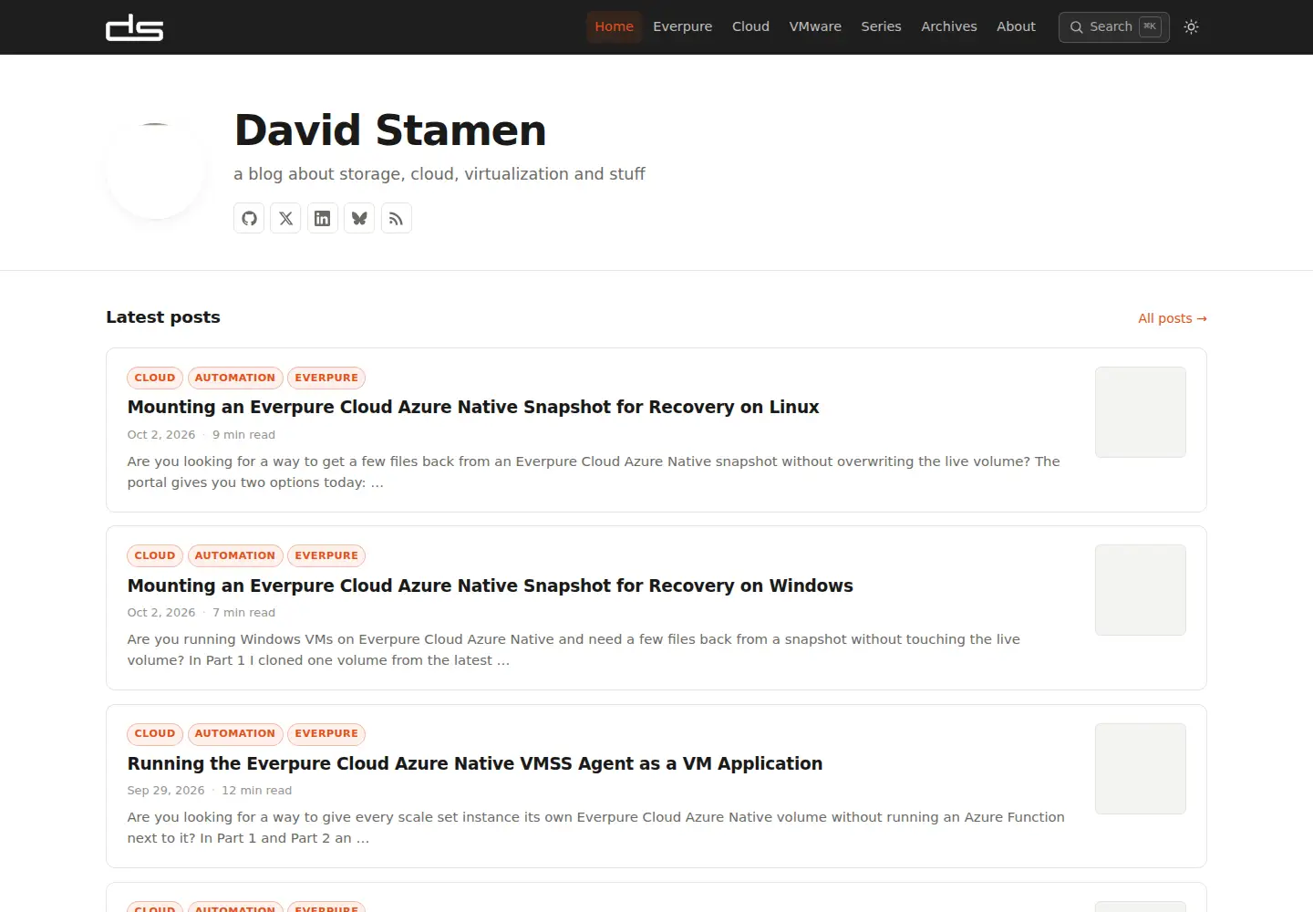 Screenshot of davidstamen.com