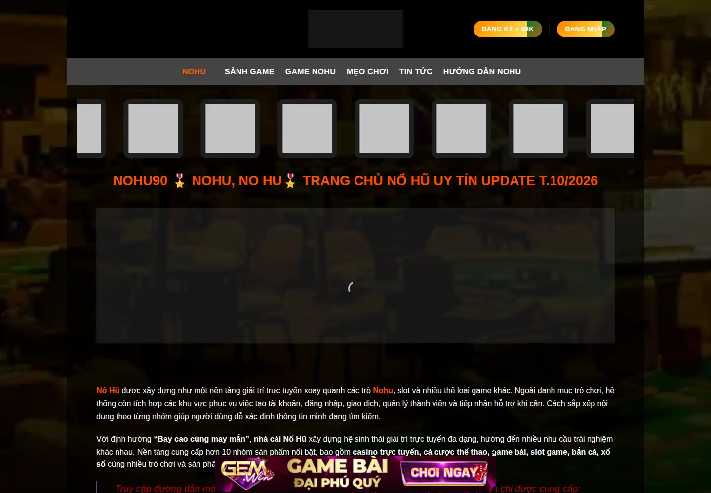Screenshot of nohu90.consulting