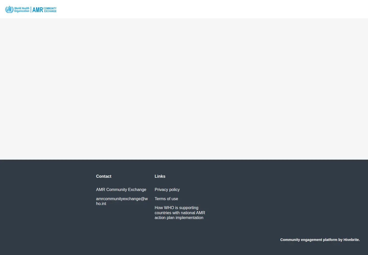 Screenshot of amrcommunityexchange.org