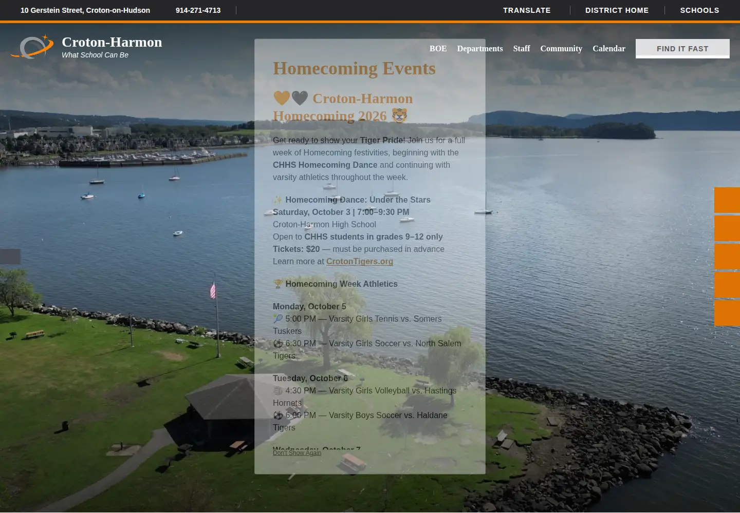 Screenshot of chufsd.org