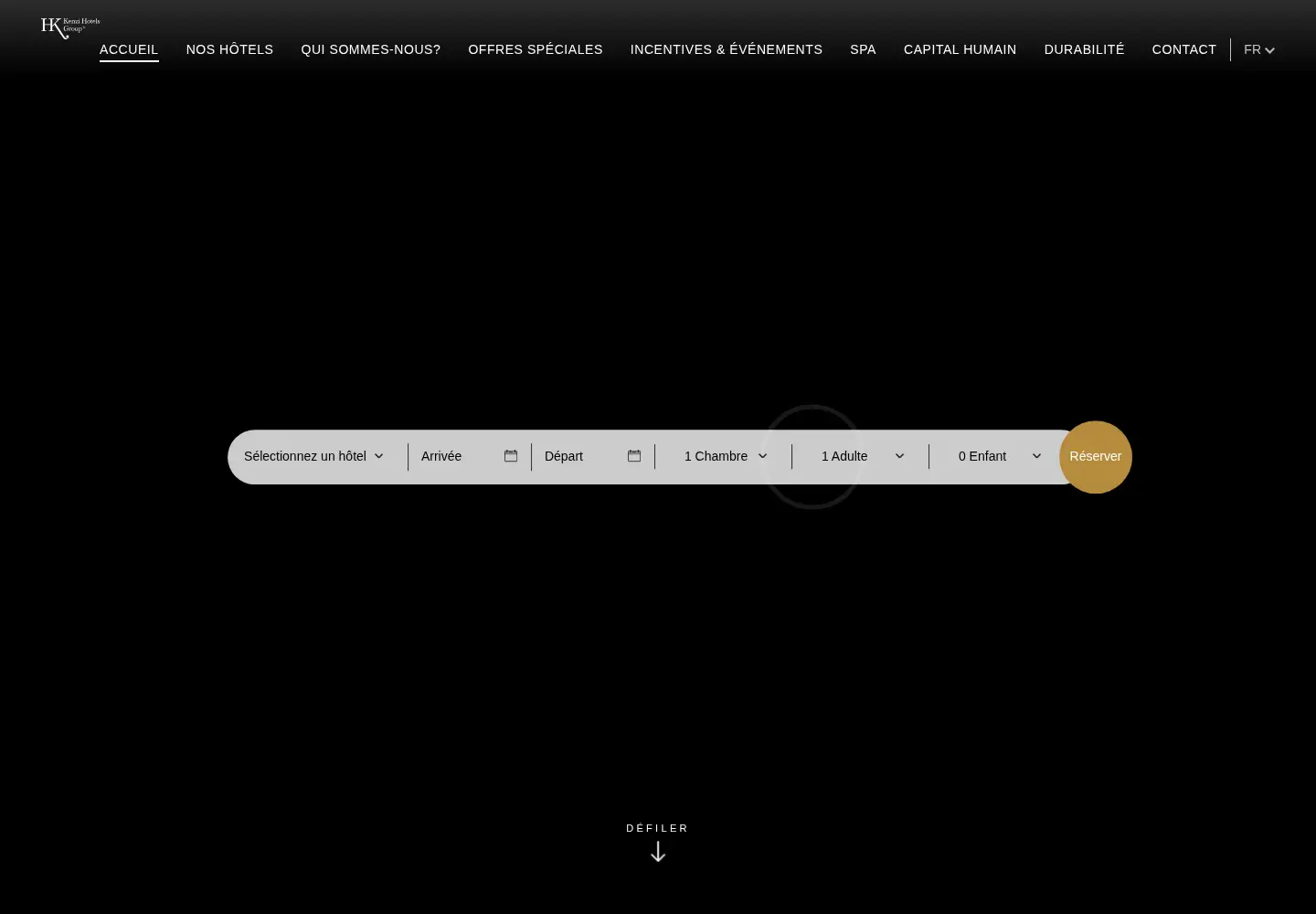 Screenshot of kenzi-hotels.com
