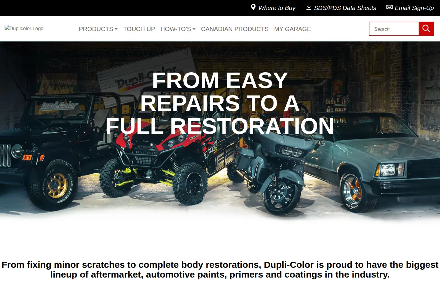 Screenshot of duplicolor.com
