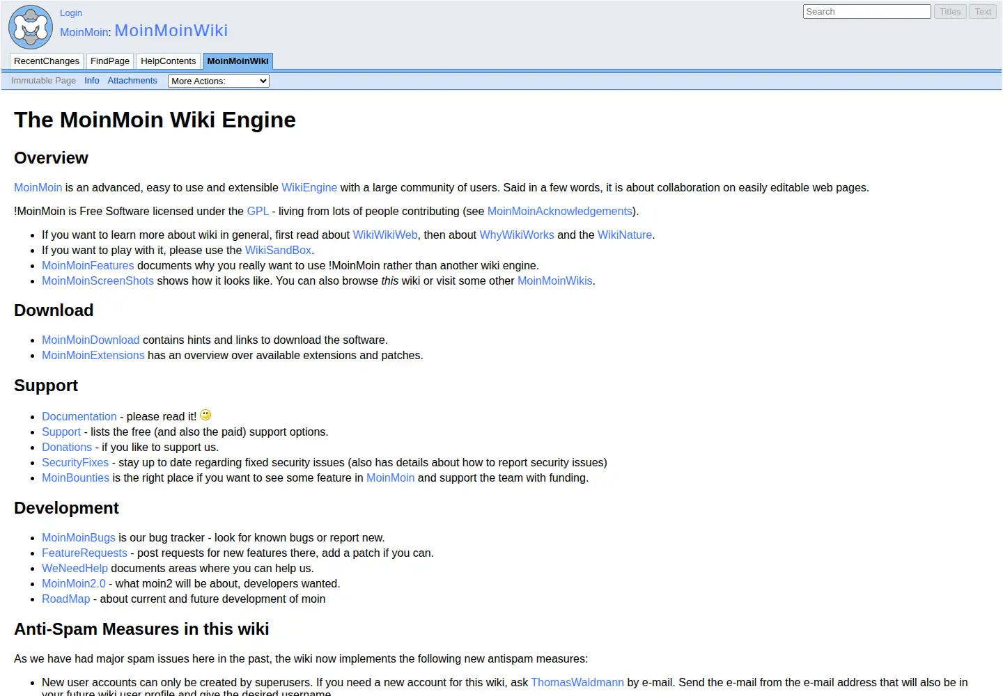 Screenshot of moinmo.in