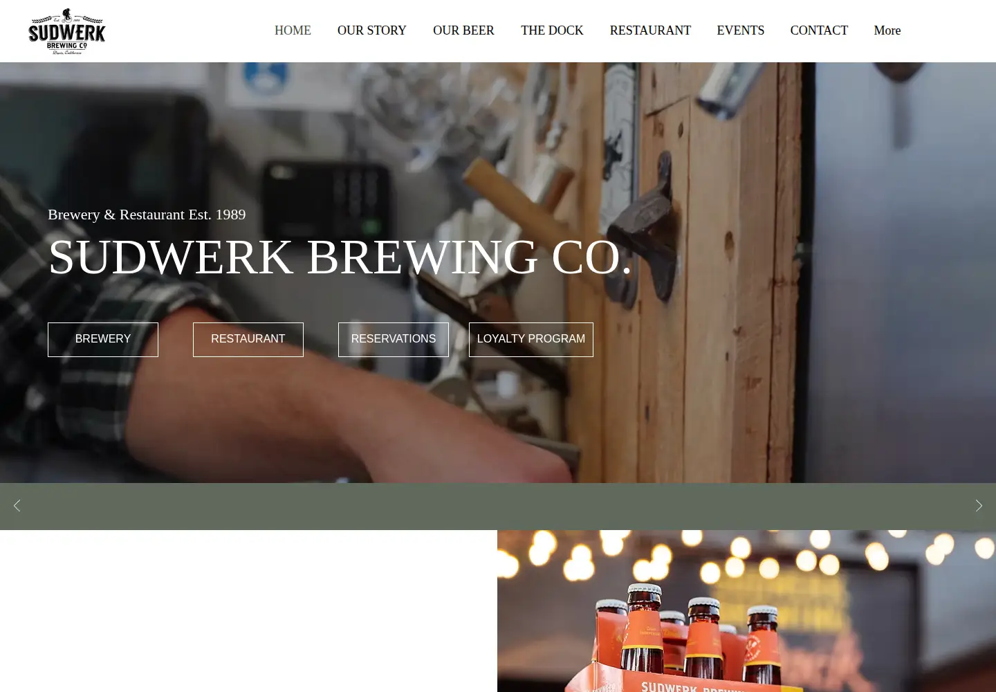 Screenshot of sudwerkbrew.com
